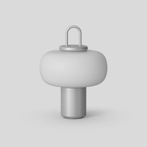 Nox Wireless Lamp in Opaline Glass & Aluminum from Alfredo Häberli For Sale - Image 4 of 18