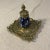 Late 19th Century English Brass & Porcelain Renaissance Revival Inkwell For Sale - Image 4 of 5