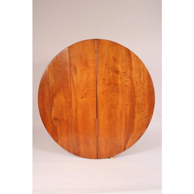 Directoire Demi Lune Fruit Wood Console / Games Table For Sale - Image 10 of 12