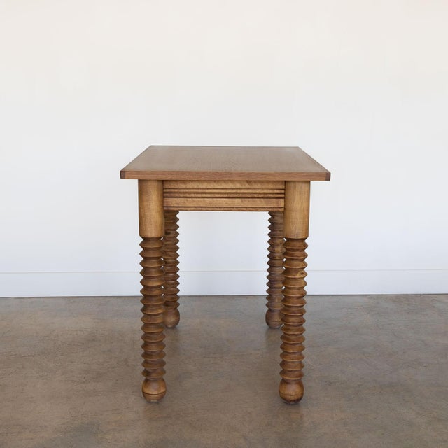 1940s French Wood Table by Charles Dudouyt For Sale In Los Angeles - Image 6 of 12