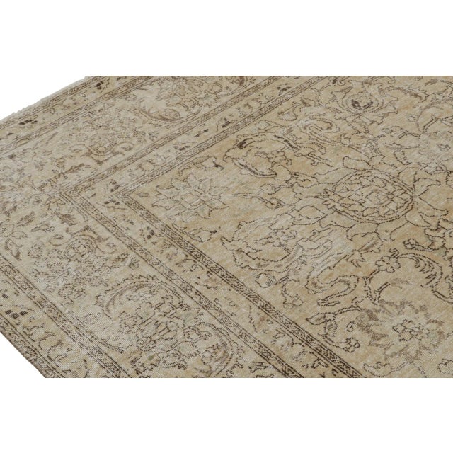 Vintage Persian Rug With Beige-Brown Transitional Patterns by Rug & Kilim For Sale In New York - Image 6 of 7
