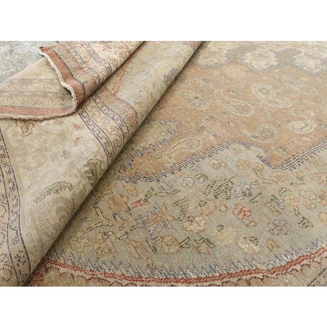 Galerie Shabab Collection Mid-20th Century Handmade Turkish Sivas Accent Rug For Sale - Image 9 of 9