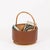 Mid-Century Italian Rattan and Leather Basket, 1970s For Sale - Image 4 of 15