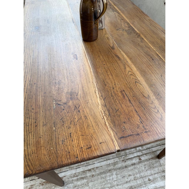 Oak Farmhouse Table with Spindle Legs, 1950 For Sale - Image 16 of 18