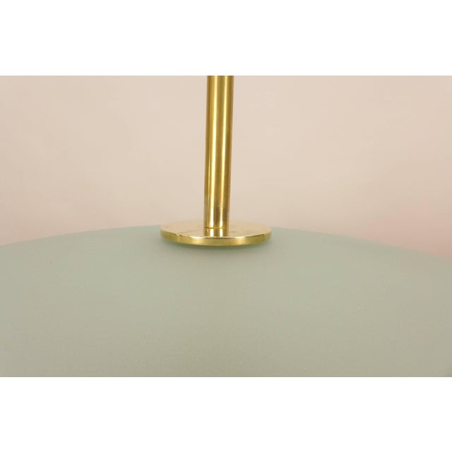 Etched Glass Chandelier in the style of Pietro Chiesa for Fontana Arte - a Pair For Sale - Image 9 of 10