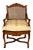 Regence Style Caned Fauteuil with Cushion For Sale - Image 4 of 5
