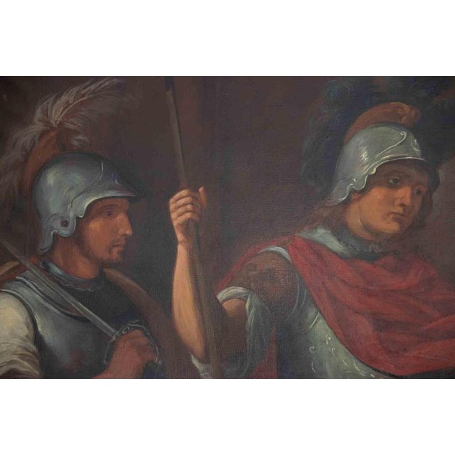 The Hand Kisser, Early 19th Century, Oil Painting on Canvas For Sale - Image 3 of 5