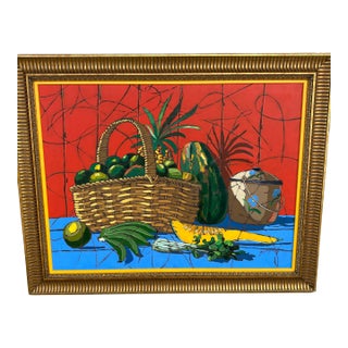 Dominican Original Still Life Oil Painting “Bodegón Ii” by Jorge Silvestre For Sale