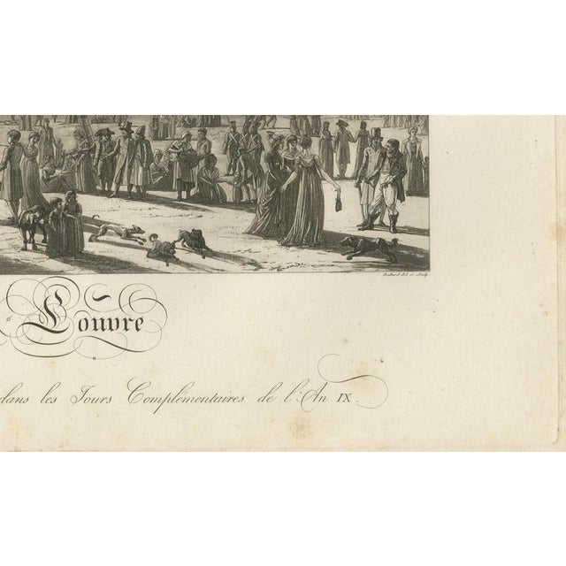 Louis-Pierre Baltard, Louvre Cour Carrée Exhibition, 1803, Paper For Sale - Image 11 of 12