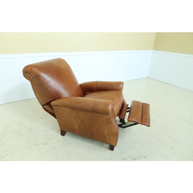 Hancock & Moore Brown Leather Recliner Chair Chairish
