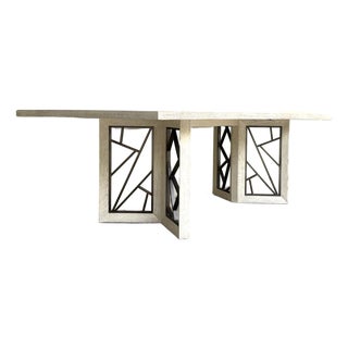 Theodore Alexander White Oak Finished Renata Dining Table For Sale
