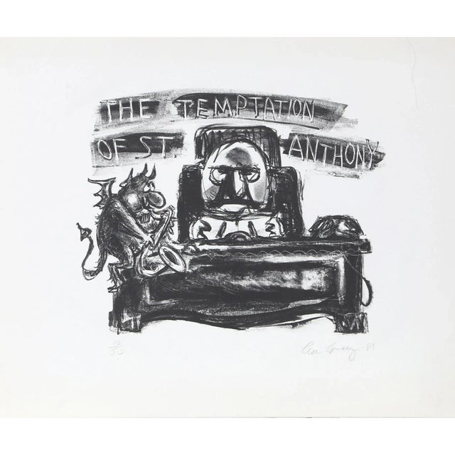 Artist: Lee Lorenz, American (1933 - ). Title: The Temptation of St. Anthony. Year: 1981. Medium: Lithograph, signed and...