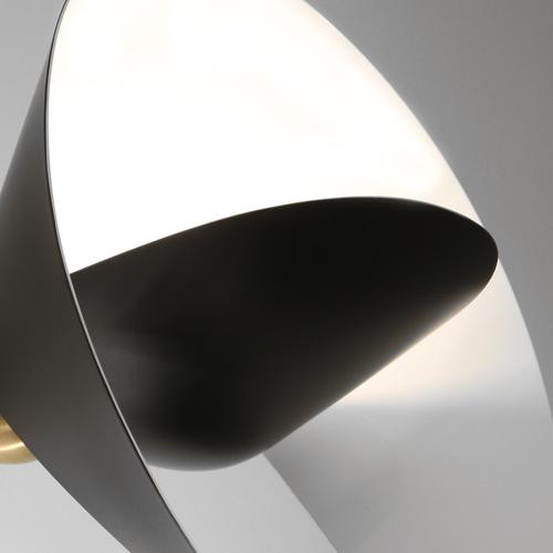 Black Mid-Century Modern Black Saturn Wall Lamp from Serge Mouille For Sale - Image 8 of 11