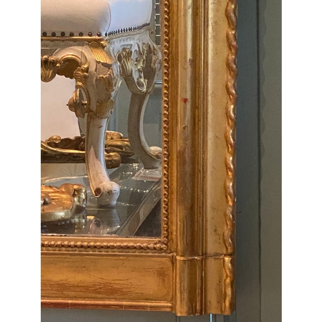 French 19th Century Louis Philippe Gilt Mirror For Sale - Image 3 of 6