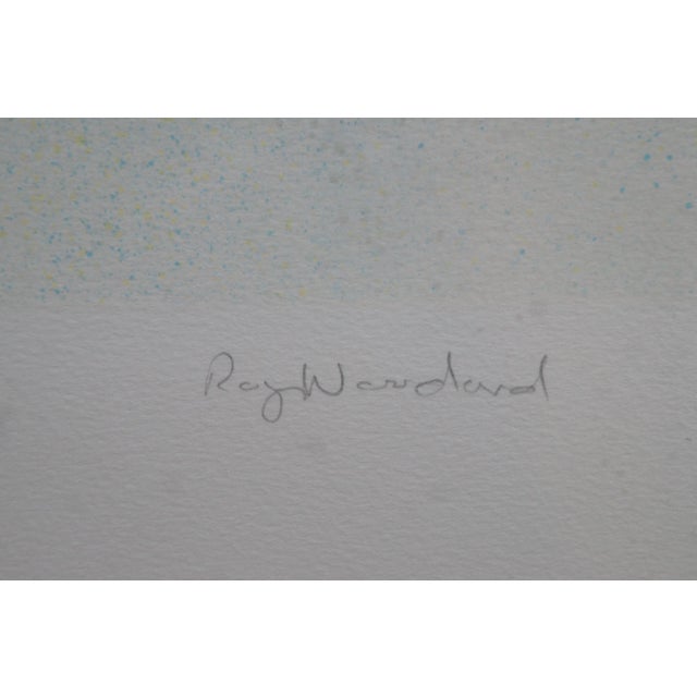 Printmaking Materials Roy Fairchild Woodard Monaco Impressionist Portrait Lithograph Print 38" For Sale - Image 7 of 12