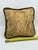 Vintage Velvet Green Victorian Tapestry Pillow For Sale - Image 4 of 8