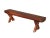 Mid 20th Century Rustic Wood Bench For Sale - Image 10 of 10