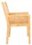 Wood Sarai Accent Chair with Cushion - Natural/White For Sale - Image 7 of 11