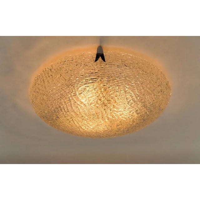 1. Of 2 huge glass flush mount by kaiser leuchten, 1960s germany dimension height: 4.33 in (11 cm) dameter: 20.47 in (52...