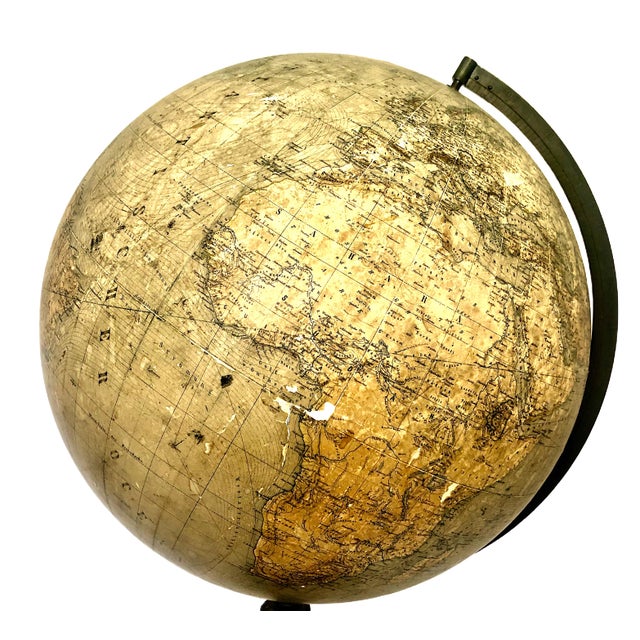 Rare German 1879 Dietrich Reimer Terrestrial Globe, Cartography by Heinrich Kiepert (1818–1899) For Sale - Image 9 of 18