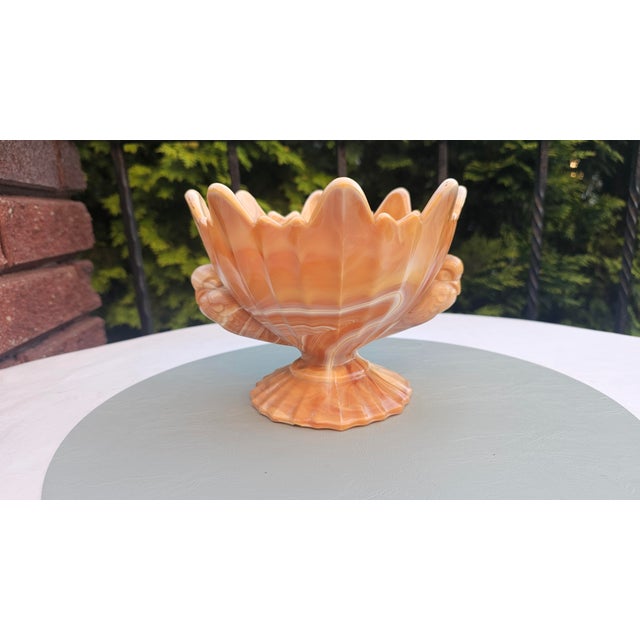 Glass Art Deco Glass Cake Stand from United Glassware STS Abel, 1930s For Sale - Image 7 of 7