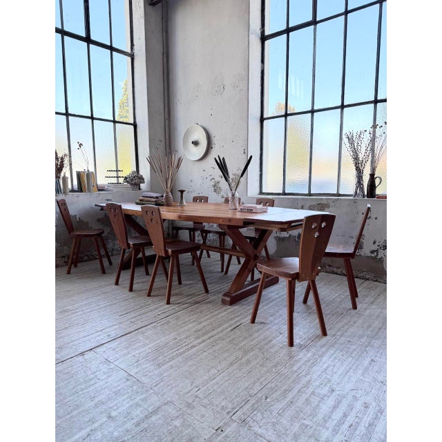 Table and Chairs Set by Malmvall, 1950s, Set of 9 For Sale - Image 6 of 18