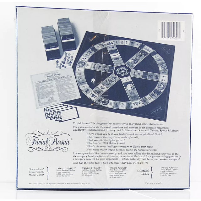 Trivial Pursuit Original Master Game That Started It All 1981 Genus Edition - Sealed. THIS IS THE ORIGINAL GAME THAT...