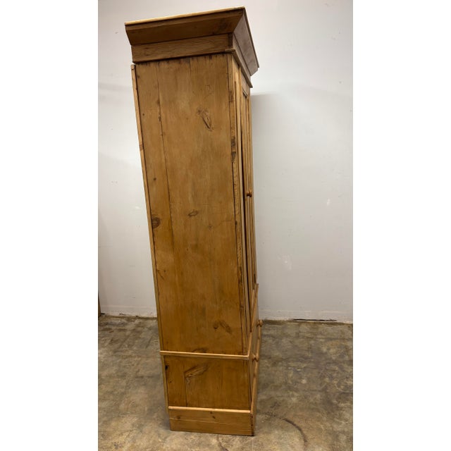 19th Century English Pine Single Door Wardrobe For Sale - Image 10 of 10