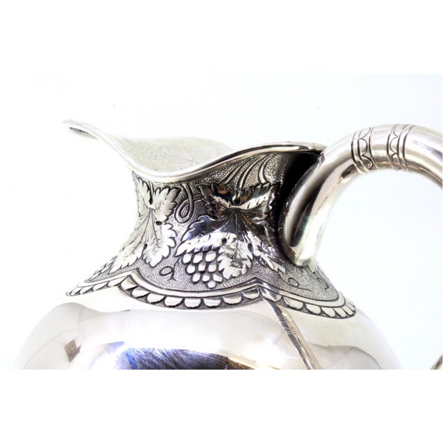 Rounded Water Jug with Raised Bunches of Grapes For Sale - Image 4 of 8