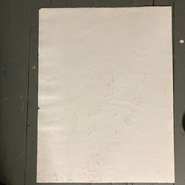 1970’s Original E.J.Hartmann Large Abstract Portrait Painting Signed For Sale - Image 4 of 5