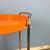 Space Age Chrome Serving Trolley with Orange Plastic Trays, 1970s For Sale - Image 4 of 13