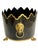 Mid 20th Century Maison Lancel Vintage French Black Tole Cachepot With Hand-Painted Fruit and Gilt Scalloped Rim Lion Head Ring Handles For Sale - Image 5 of 17