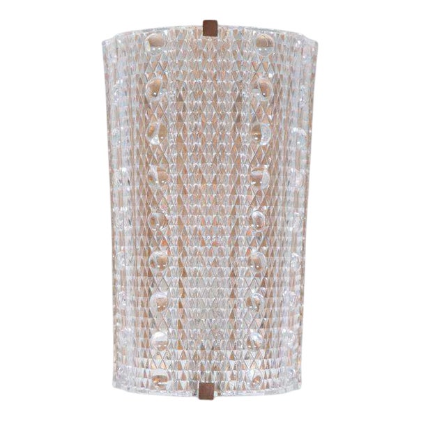 Vintage Glass Wall Lamp in the style of Carl Fagerlund for Lyfa For Sale