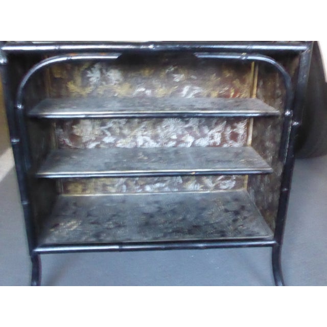 19th Century Japanned Bamboo Fall Front Desk For Sale - Image 9 of 13