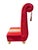 1980s Hollywood Regency Style Upholstered Slipper Chair For Sale - Image 5 of 10