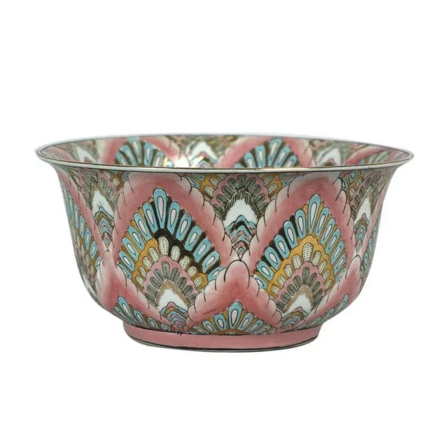 Mid 20th Century Vintage Chinese Export Bowl with Marking on the Bottom For Sale - Image 5 of 5