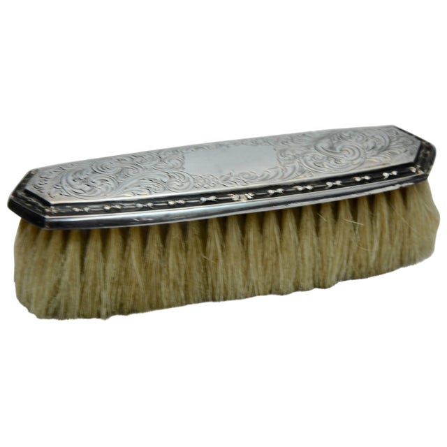Late 19th Century Sterling Silver Clothes Brush by George K. Webster Co. For Sale