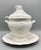 Mid Century California Pottery White Grape Vine Tureen With Ladle and Underplate For Sale - Image 12 of 12