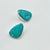 1980s Vintage Southwestern Americana Peyote Bird Turquoise & Sterling Large Pierced Stud Earrings - A Pair For Sale - Image 9 of 12