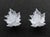 Pair of Lalique Crystal "Champs Elysees" Wall Sconces, each marked "Lalique France" to frosted crystal leaf form shade,...