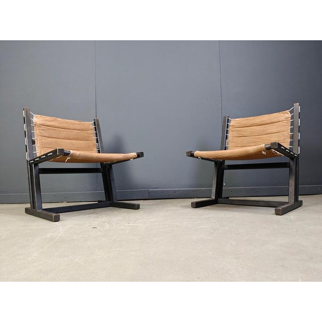 Canvas & Rope Lounge Chairs from Casala, West Germany, 1970s, Set of 2 For Sale - Image 9 of 13
