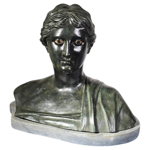 Bust of the Greek Poetess Sappho, 1860, Bronze