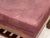 Early 21st Century Burgundy Suede Upholstered Ottomans, Pair For Sale - Image 5 of 6