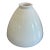 Vintage White Milk Glass Ribbed Cone Lamp Shade For Sale