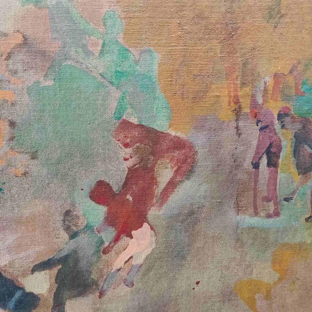 Mino Maccari, Il Girotondo, 1946, Oil Painting on Canvas, Framed, 1980s, Oil on Canvas For Sale - Image 5 of 18