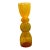 Tall 1960s Empoli Orange Spatter Glass Vase For Sale