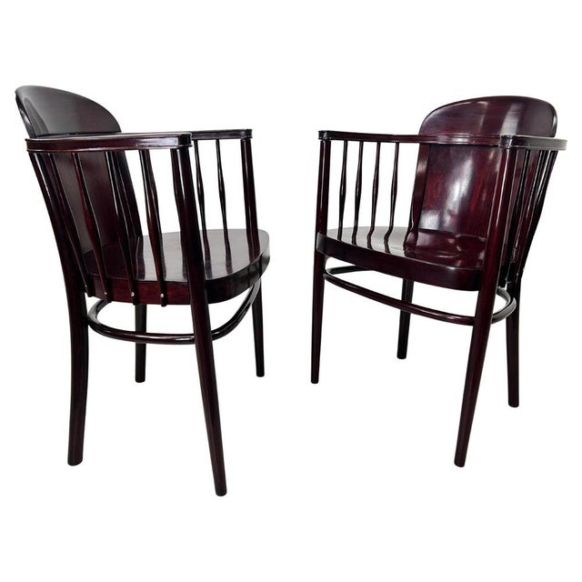 Bentwood Armchairs from Thonet, 1890s, Set of 2 For Sale - Image 11 of 11