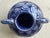 Late 20th-Century Safi-Style Earthenware Dual-Handled Pottery Vessel Drenched in Deep Cobalt Blue & Byzantium Purple, Mexico For Sale - Image 10 of 18
