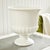 White Mirabelle Decorative Pedestal Bowl Small For Sale - Image 8 of 8