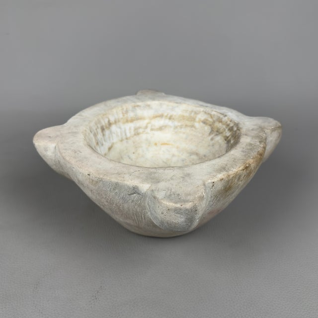 Antique White Marble Mortar, 1800s For Sale - Image 6 of 11